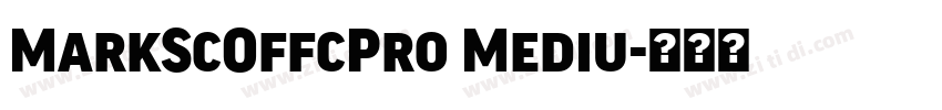 MarkScOffcPro Mediu字体转换